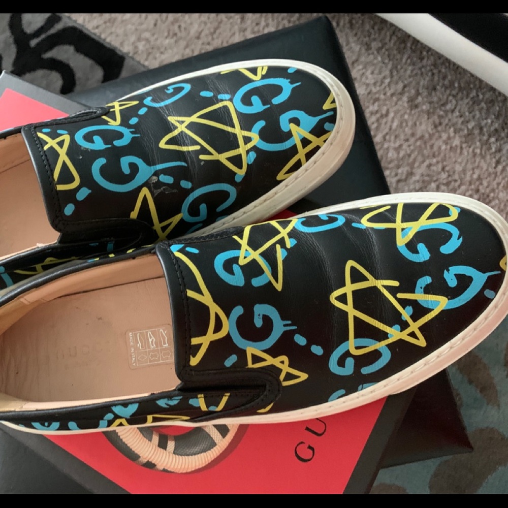 COPY - Gucci Ghost GG star slip on sneakers